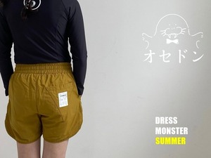 【ドレスモンスター DRESS MONSTER】クイックドライサマーパンツ マスタード 110cm~140cm  240505
