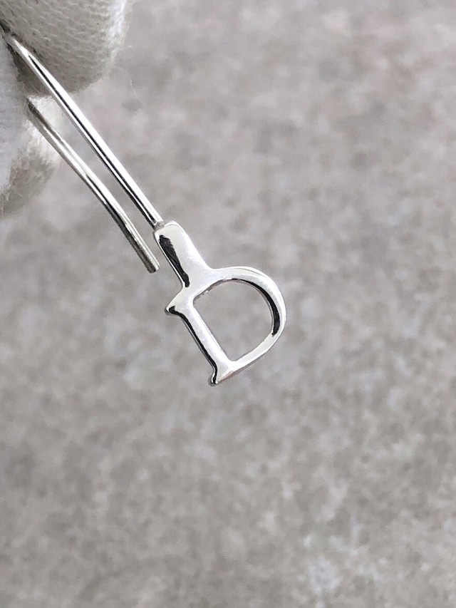 Christian Dior クリスチャン ディオール ピアス シルバー Dモチーフ vintage ヴィンテージ オールド ua3837