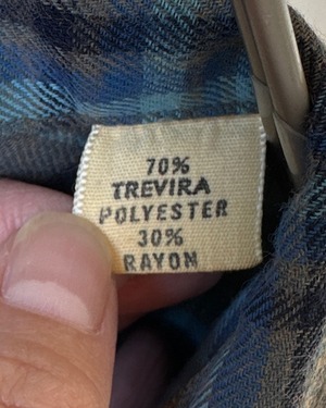 -Van Heusen- Vintage 60s M Check Shirt