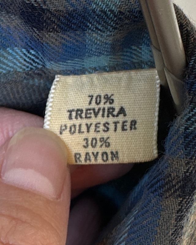 -Van Heusen- Vintage 60s M Check Shirt