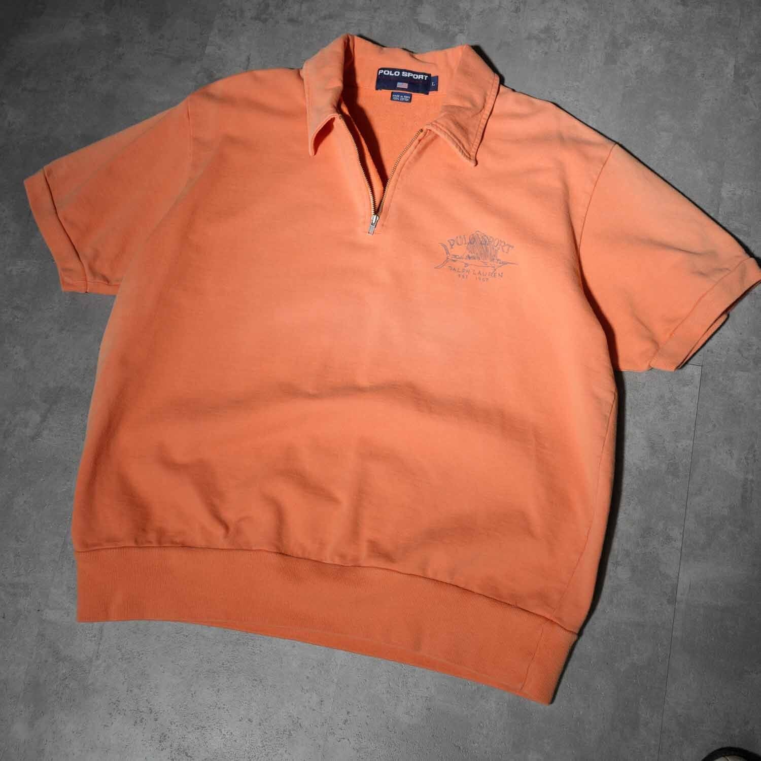 90s POLO SPORT Half-Zip Short Sleeve Sweat / ポロ スポーツ ハーフ