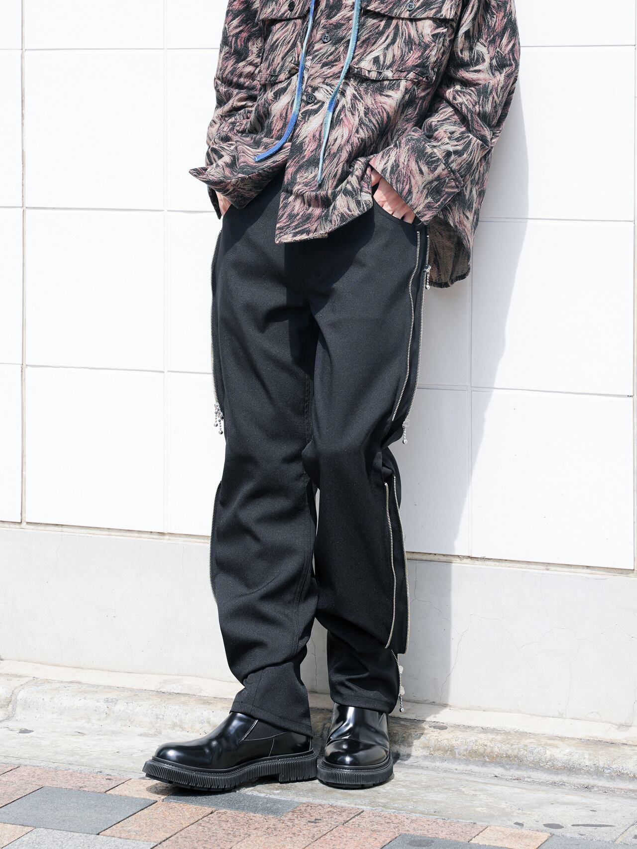 シンヤコヅカ フード コート ブラック 美品 サイズS ユニセックス