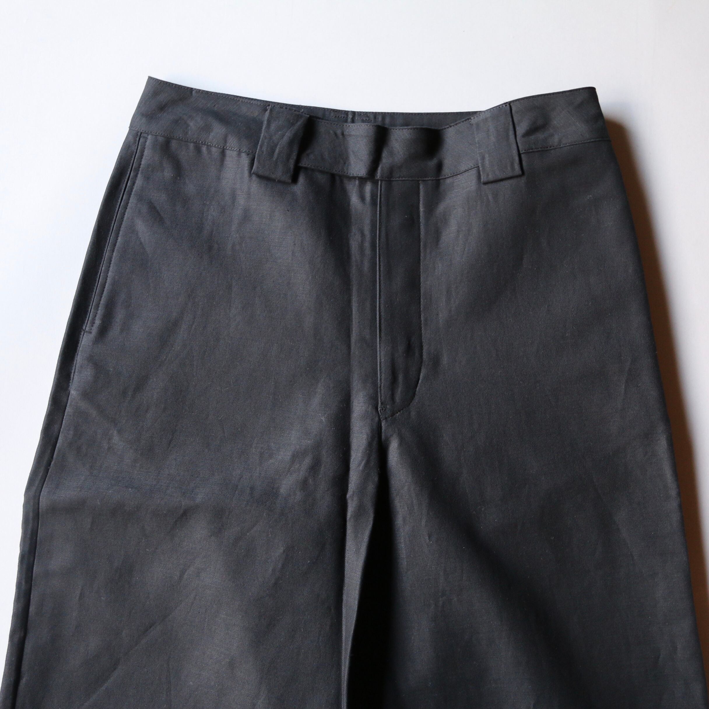 THE HINOKI オーガニックコットンリネンチノパンツ black #TH21S-6