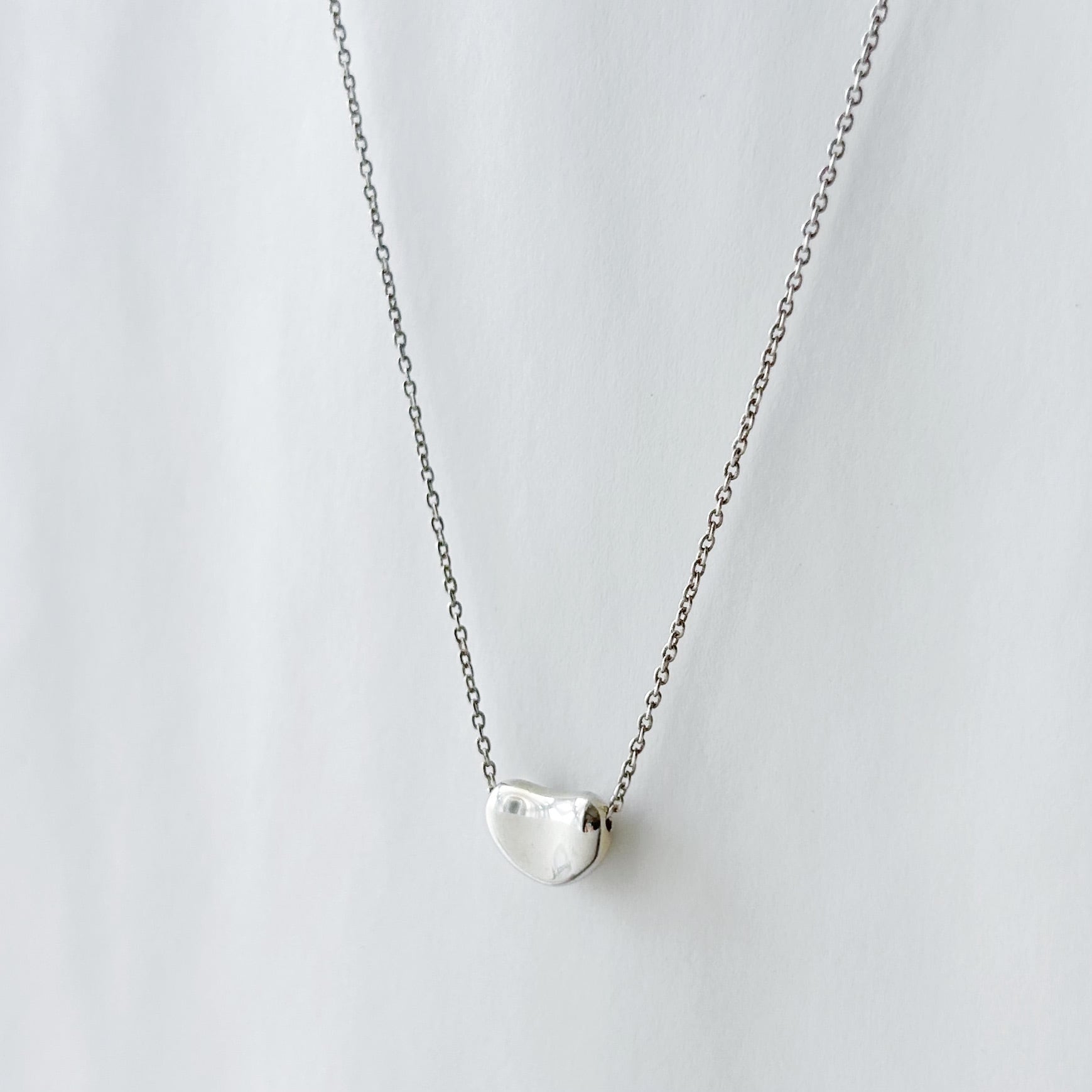 T7022】Tiffany&Co. bean necklace/silver925/ティファニー/ネックレス
