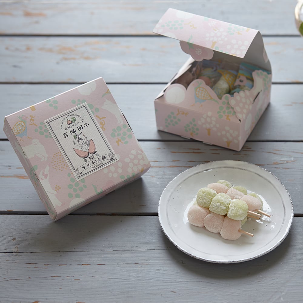 串吉備団子2箱セット（プレーン・きなこ・白桃・マスカット） | つるの