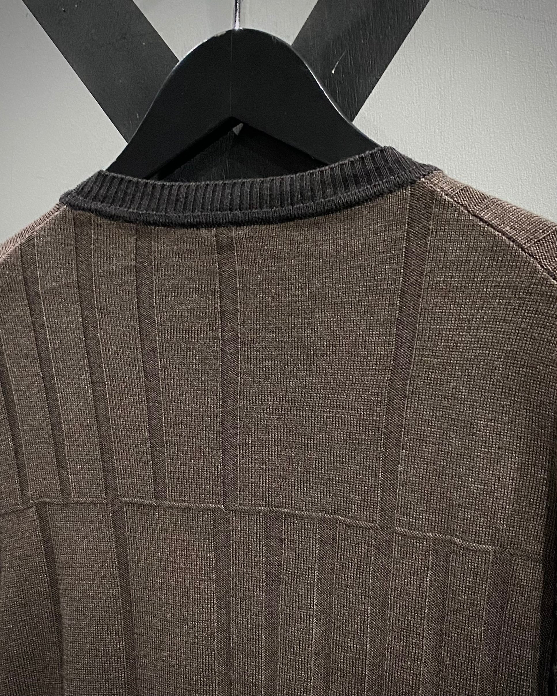 X VINTAGE】“Armani Collezioni”Switching Design Pullover Knit