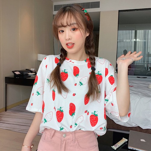 ✞ プリント柄ラウンドネックプルオーバー Tシャツ トップス ✞ゴスロリ SM ミリ 甘ロリ クラロリ 和ロリ エレガント 黒ロリ 姫ロリ 華ロリ BB-BB5892263