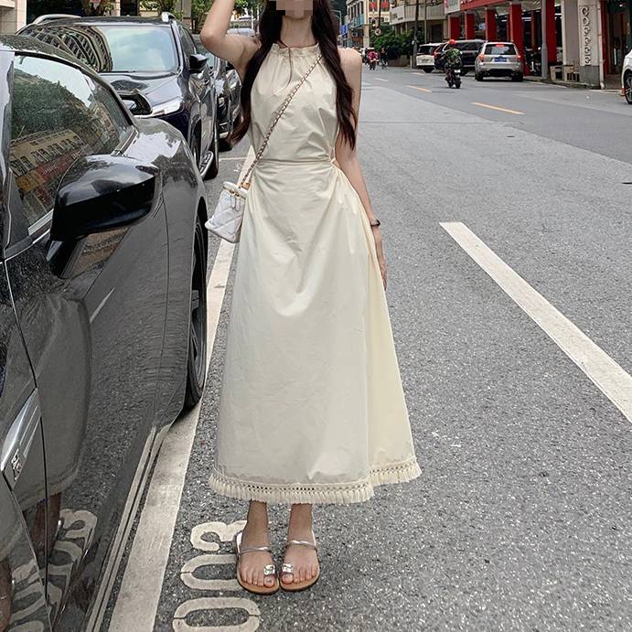 ノースリーブワンピース ロングワンピース Aラインワンピース