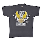 80s ハーレーダヴィッドソン イーグル RACING ヴィンテージTシャツ 黒 HARLEY DAVIDSON サイズS 古着 @BC0006