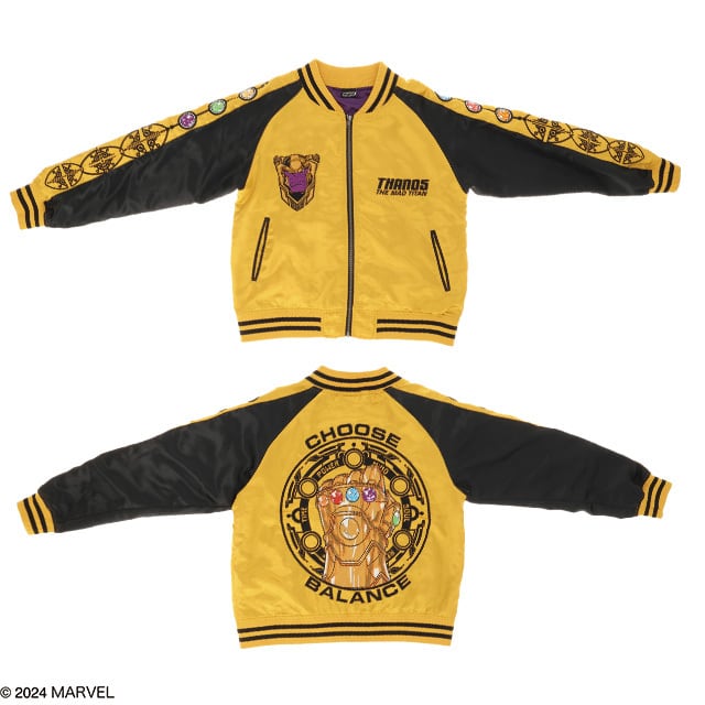 キャラジャン】 MARVEL マーベル サノス マッドタイタン スカジャン（L