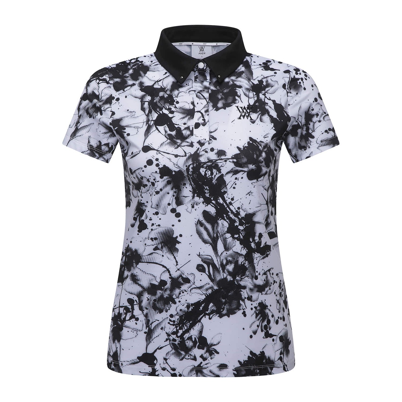 WOMEN FLOWER PATTERN SHORT T-SHIRT