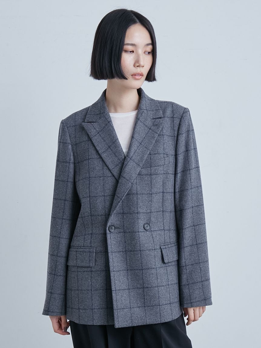 MIESROHE】ツィードダブルブレストジャケット | Kawashima Online Shop