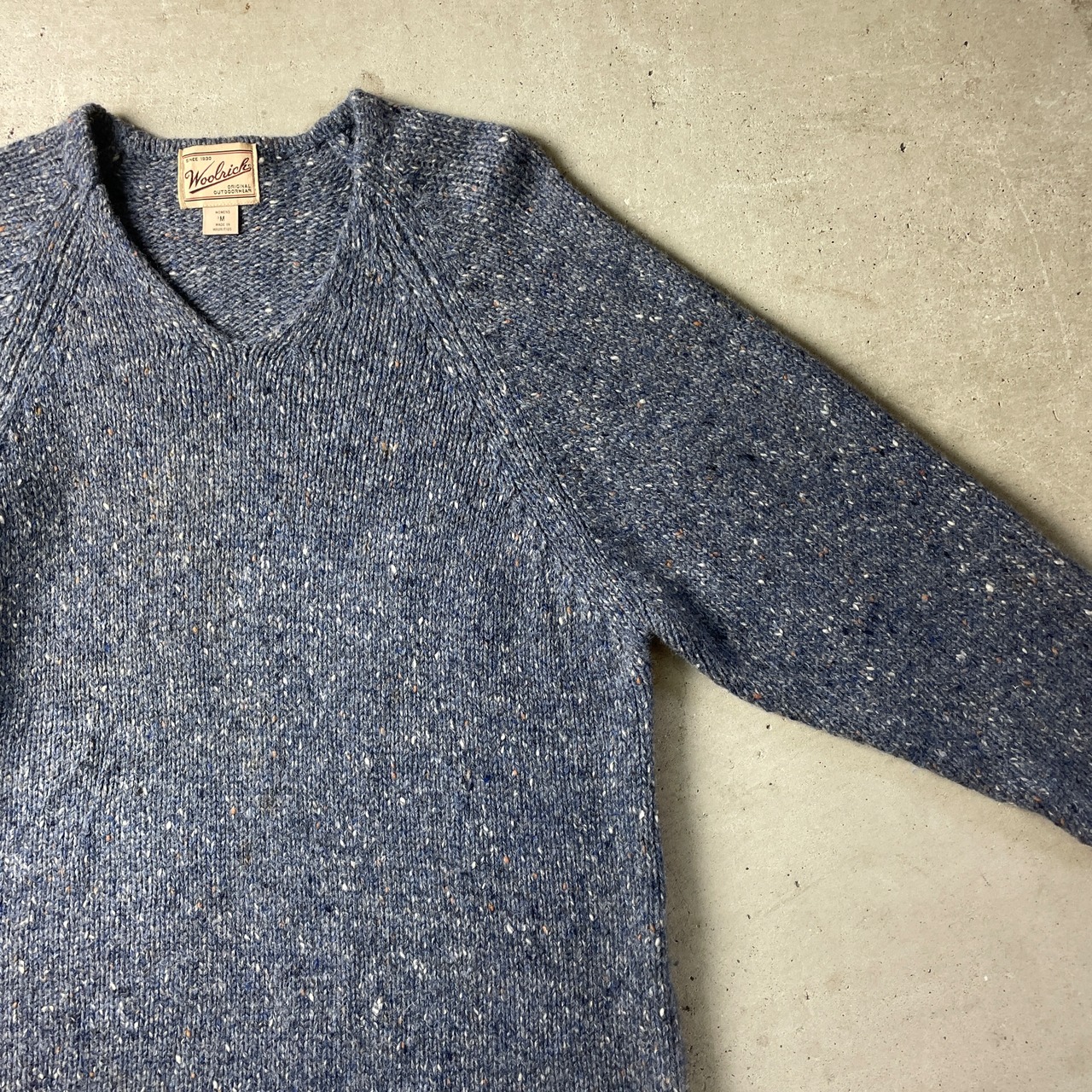 90年代 Woolrich ウールリッチ ウールニットセーター Vネック カラー 