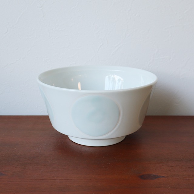 波佐見焼　丼ぶり　みずたま（水色）ラーメン鉢