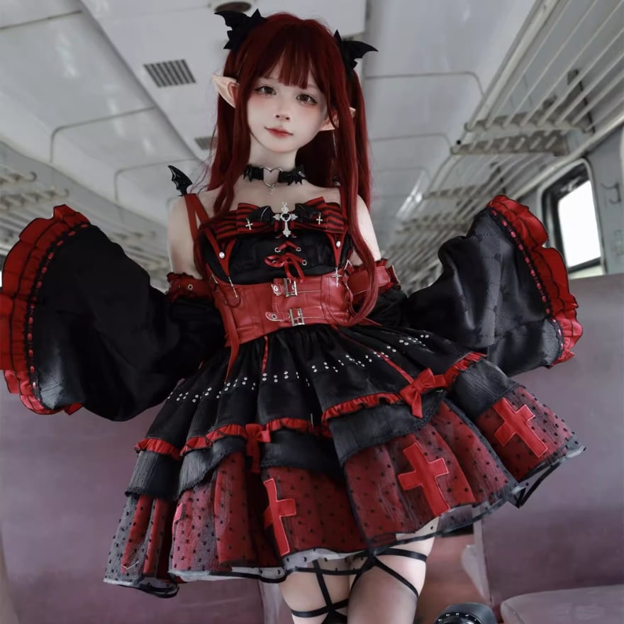 悪魔 オリジナル衣装 アイドル コンカフェ 生誕祭 ステージ衣装