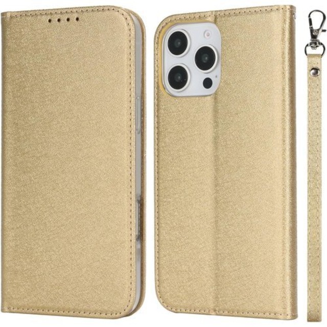 for iPhone 16 Pro Max ケース 手帳型 for iPhone16ProMax 財布型 カバー アイフォン16ProMax 手帳 財布 SunYoo case カバー ケース スマホケース 携帯カバー 内蔵マグネット 磁気閉鎖 ベルトなし 軽量 ゴールド 1668