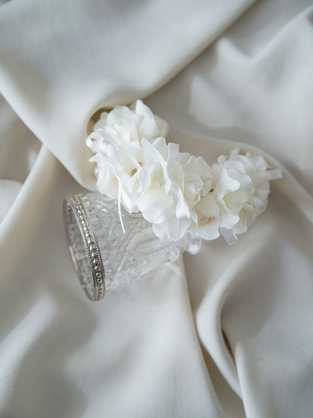 〈 即納 〉Drops Flora Crown - spring event ver. white ribbon