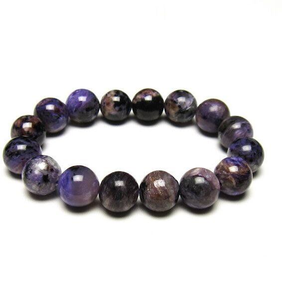 チャロアイト ブレスレット 13mm 一点物 メール便可 111-49268