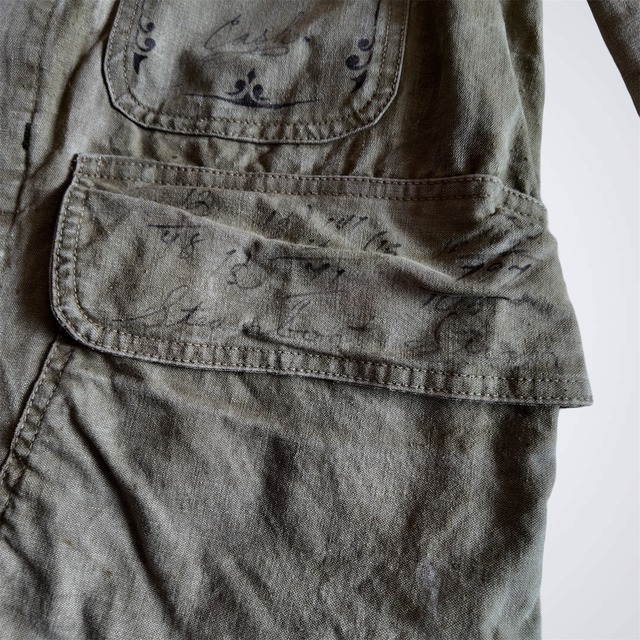 1940s~ HAND PAINTED MEMORIAL HUNTING JACKET