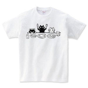 3匹の猫 Tシャツ メンズ レディース 半袖 大きいサイズ