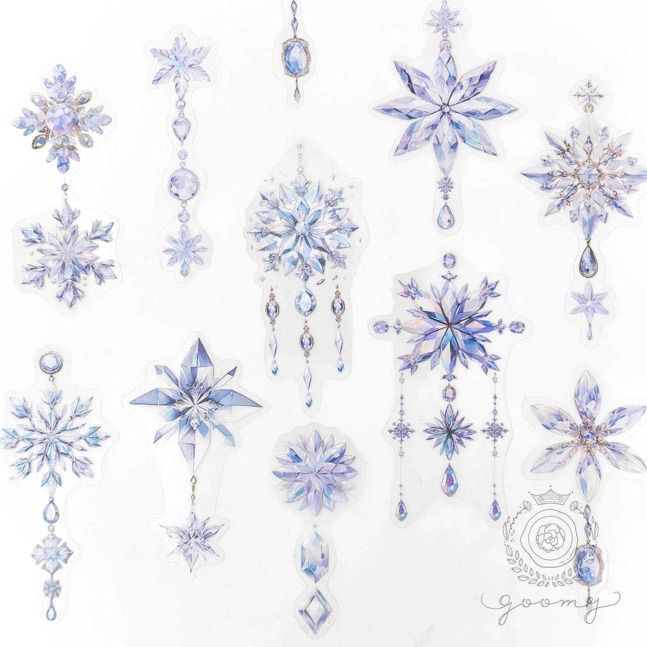 雪花フレークシール 1 <S845>