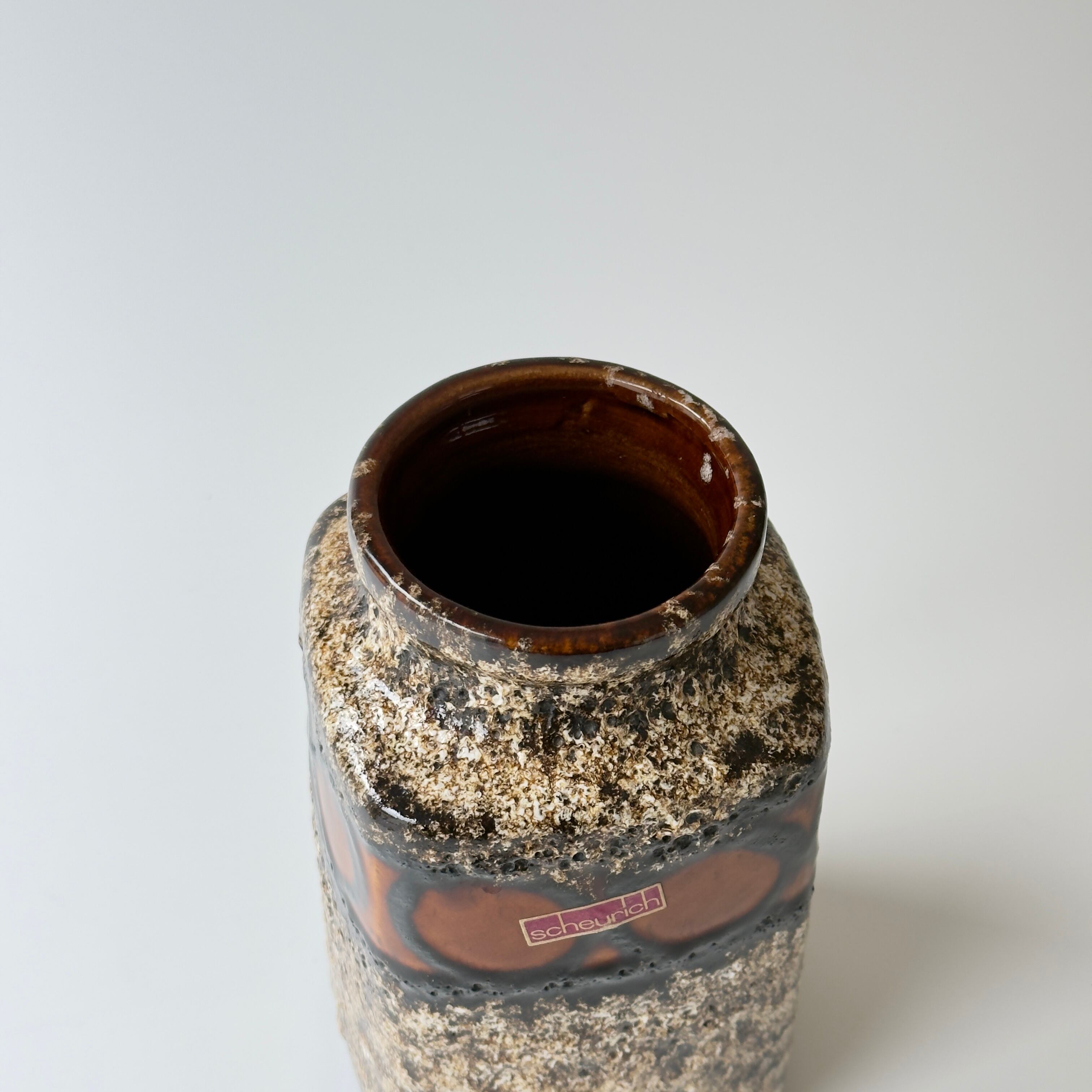 Fat Lava 花瓶 | Scheurich 216 20 | PolePoleDecor｜Vintage Vase 専門店