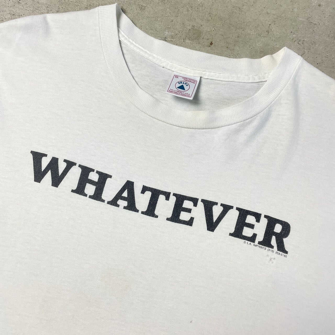 90年代 襤褸 WHATEVER メッセージ プリントTシャツ メンズ2XL相当 古着