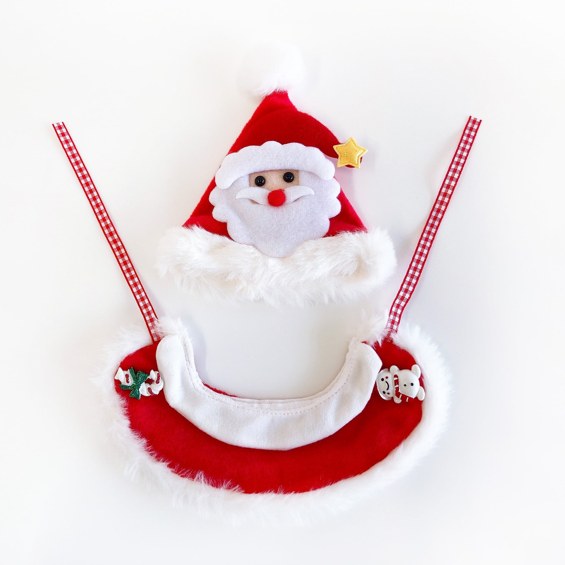 1091【10cm】サンタマスコットなセット | Little Closet │ ぬい服