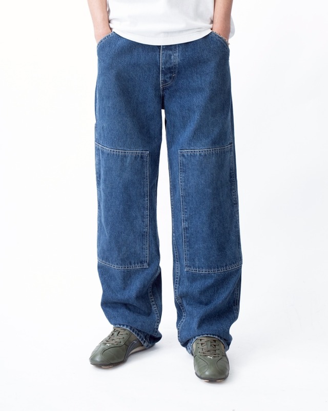 "GAP" double knee wide denim trousers