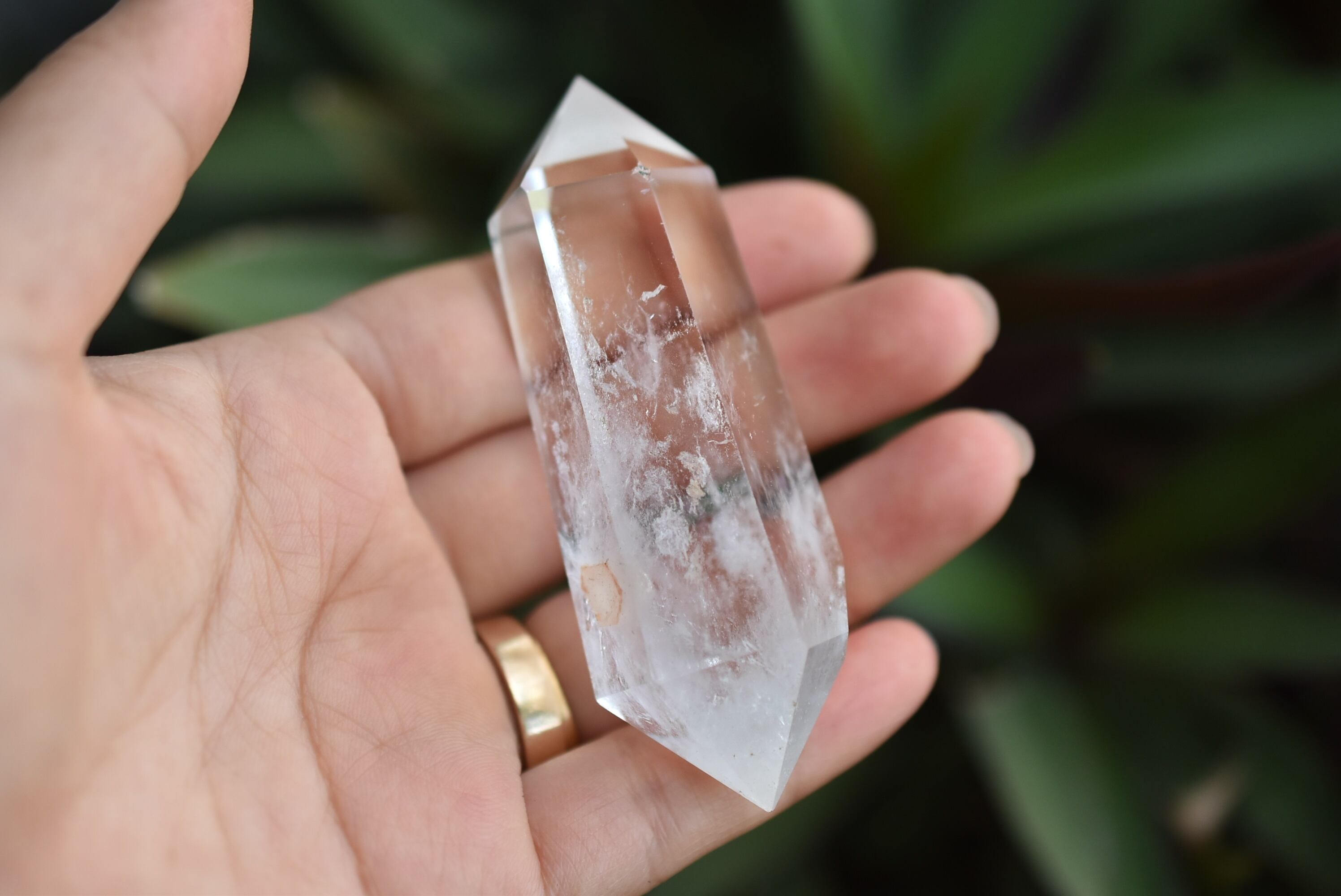 エンジェルラダークォーツポイント原石鉱物水晶