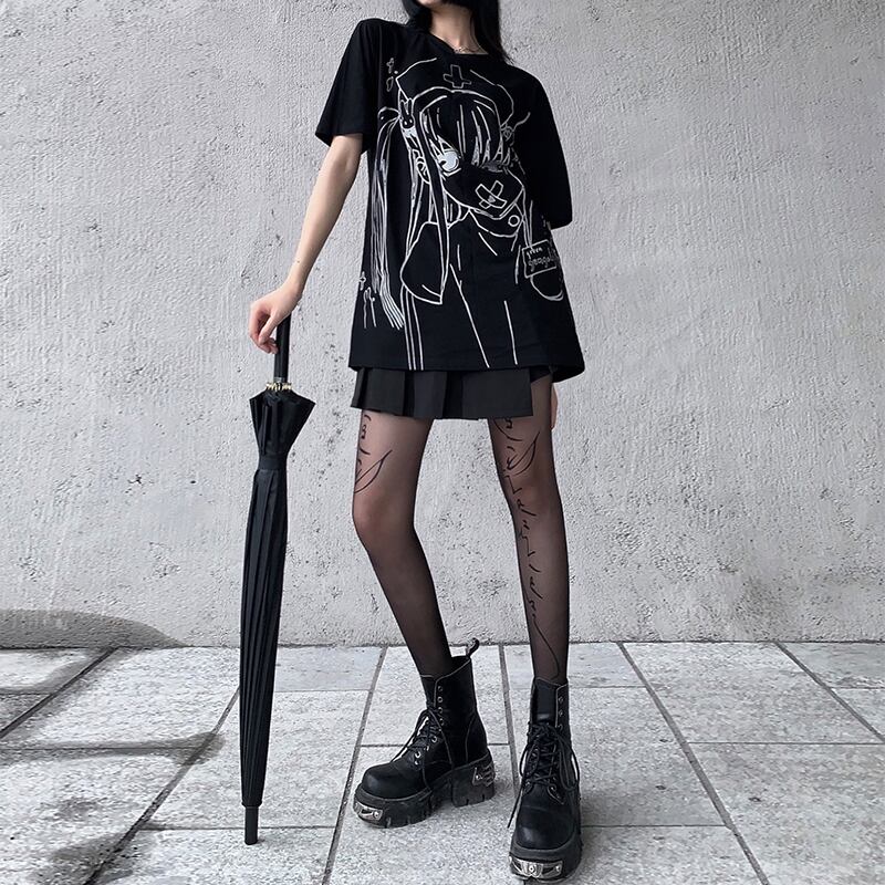 【プリント Tシャツ】新品 フランス ギャル キレカジ ストリート ファッション
