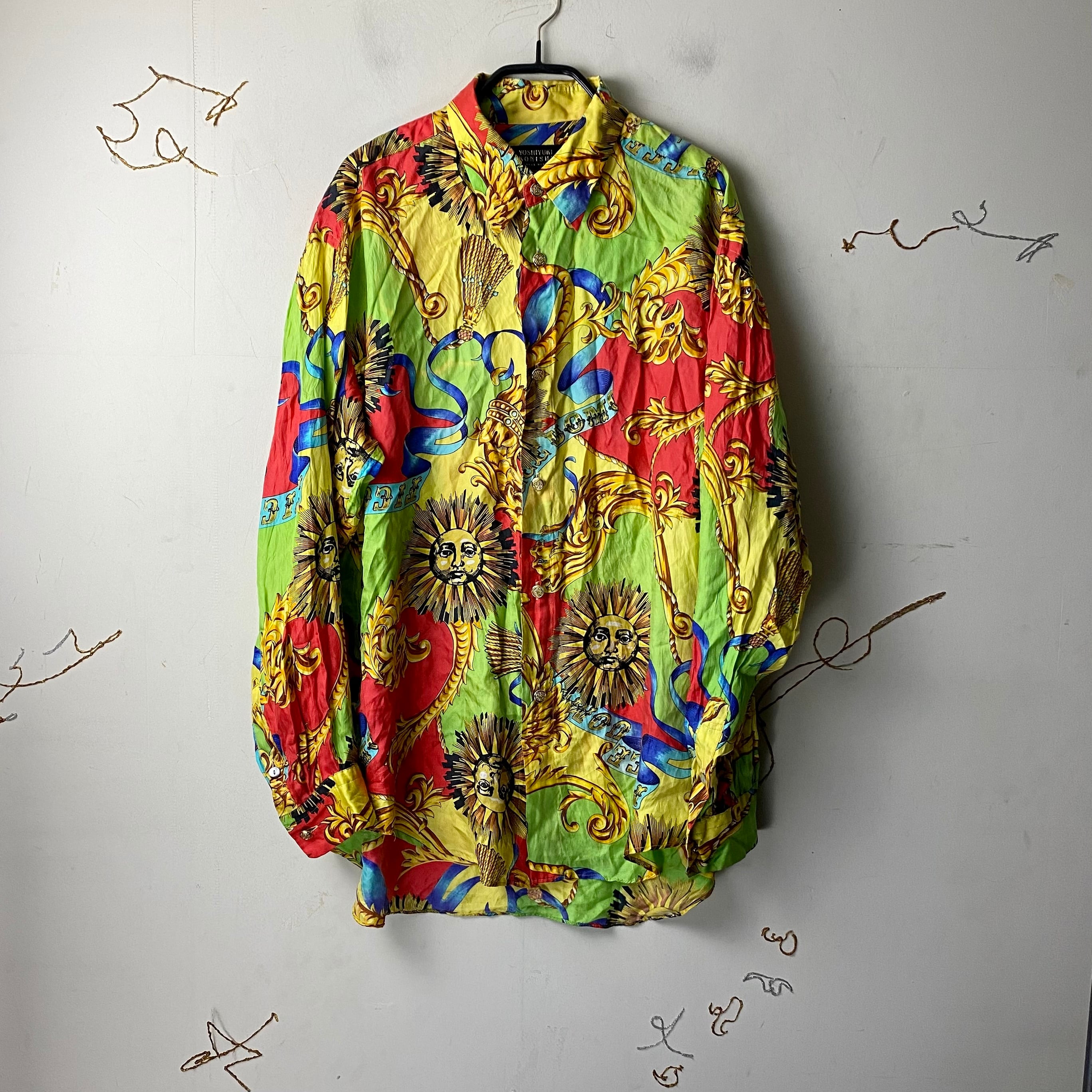 old YOSHIYUKI KONISHI baroque pattern silk shirt | NOIR ONLINE