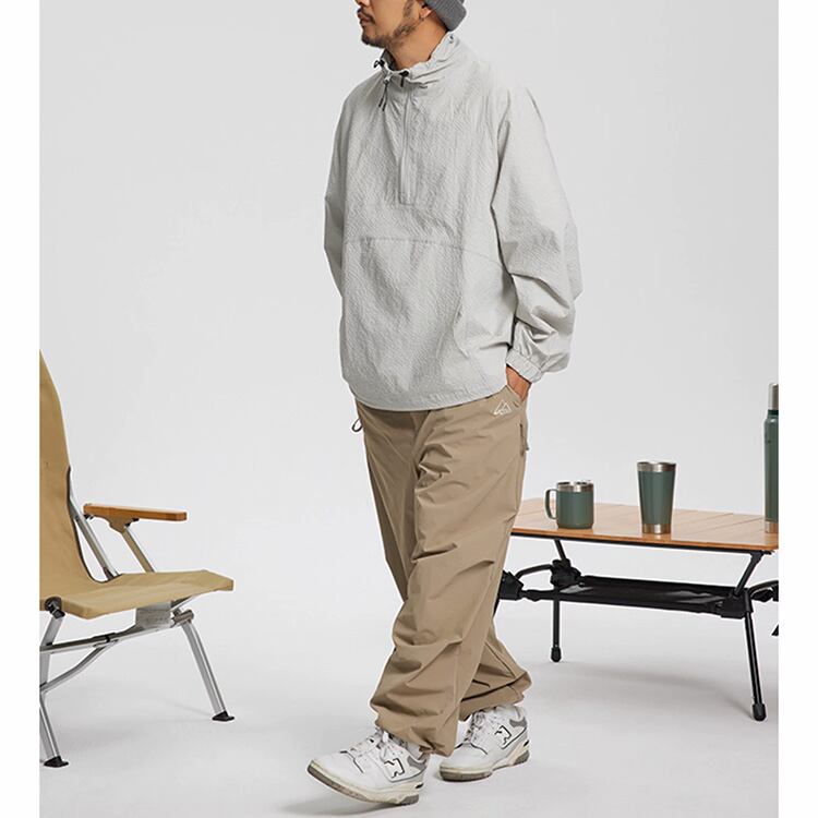 ★PLAIN STAND COLLAR COUPLE WINDBREAKER　　　A0724