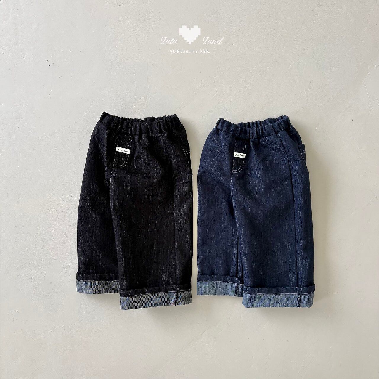 《予約》送料無料【lalaland】Roll-Up Denim Pants