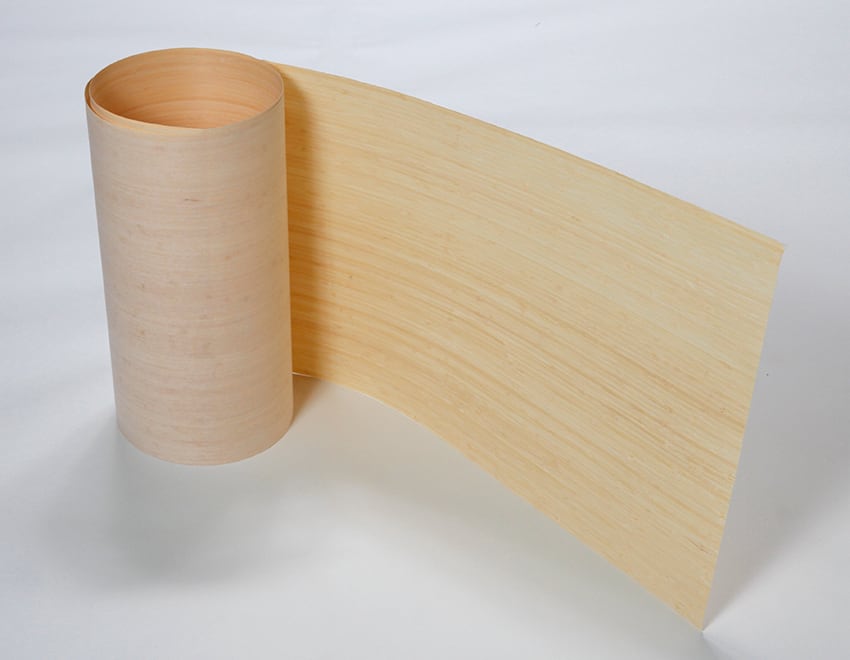 竹突板-原反サイズ(幅430mm/長さ2440mm/厚さ0.4mm) | テクノート竹事業