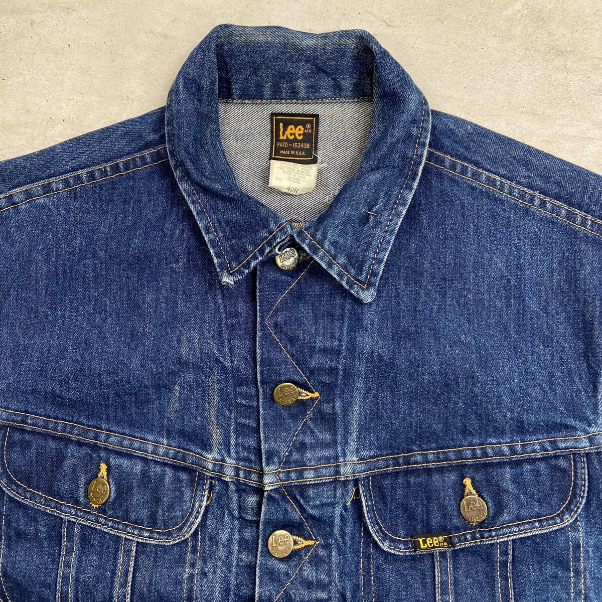 80年代 USA製 Lee リー 101-J デニムジャケット メンズL相当 古着 80s