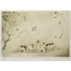 岩切裕子「tiny allée」 IWAKIRI Yuko, woodcut print, sheet thumbnail 1