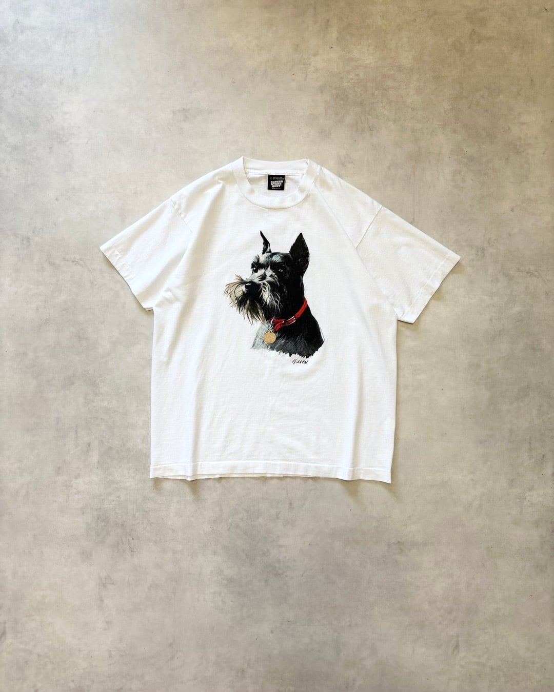 【VINTAGE】1990’s Schnauzer Print T-Shirt MADE IN USA