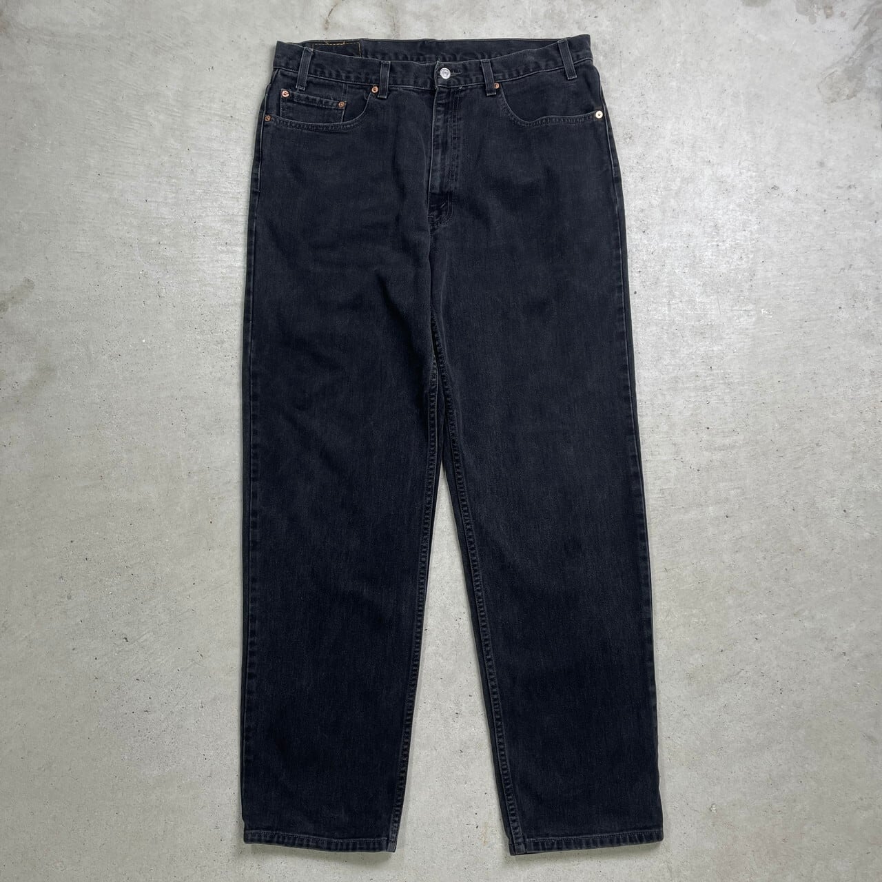 Levi's リーバイス 550 ブラックデニムパンツ RELAXED FIT メンズW38
