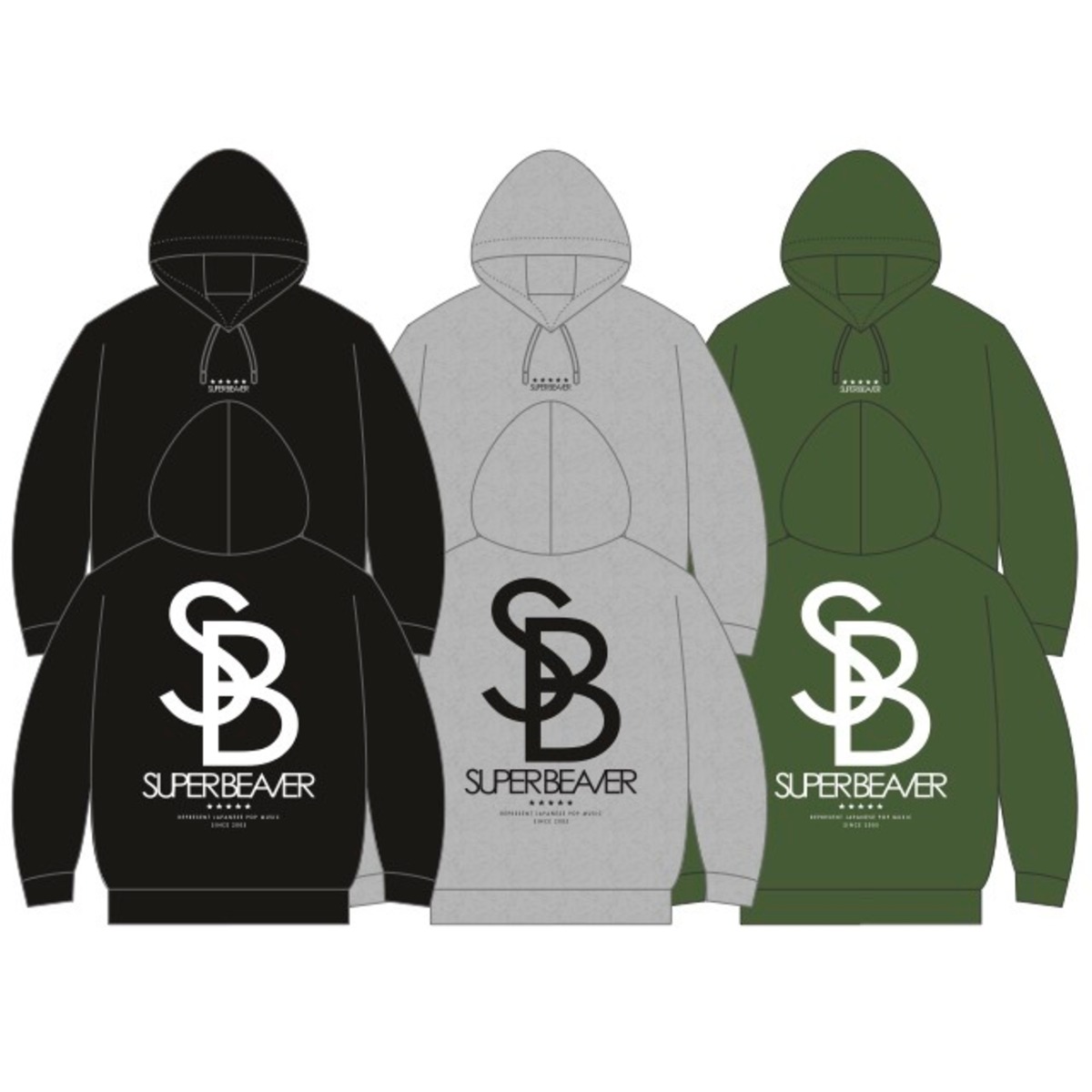 SBビックシルエットパーカー | SUPER BEAVER OFFICIAL WEBSTORE