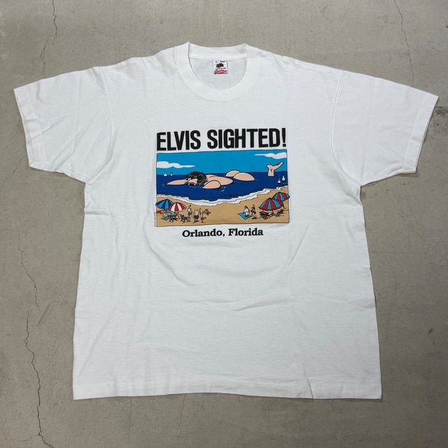 ELVIS SIGHTED! S/S TEE 1990'S OLD XL