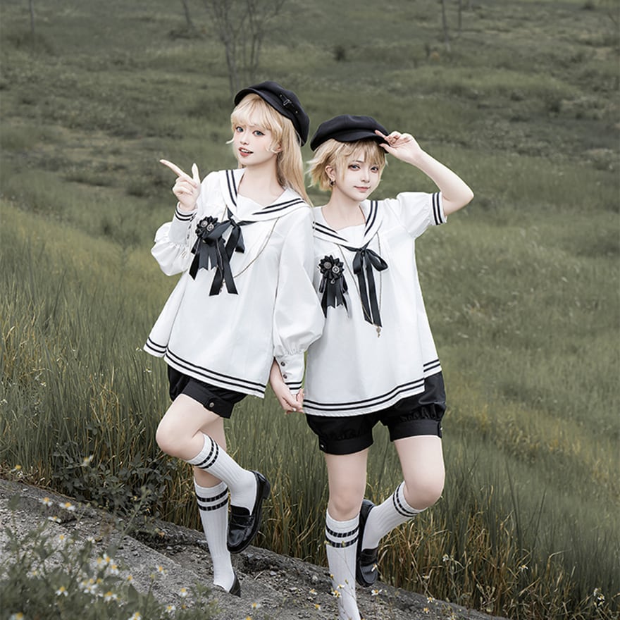 皇子系ロリィタ 少年装 男装 3点セット プリンス セーラー服 かぼちゃ