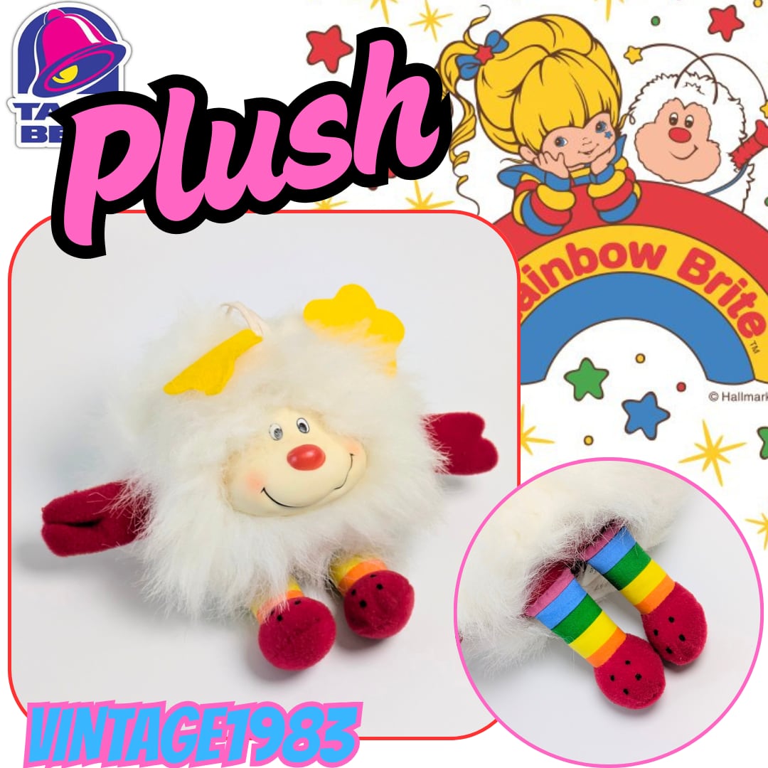 ☆VINTAGE 1983☆【 Rainbow Brite( レインボーブライト ) 】 『 Twink / トゥインク 』タコベルノベルティ / プラッシュ / ぬいぐるみ 〚アメリカン雑貨 アメトイ〛