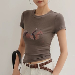 プリントフィットTシャツ ・22790