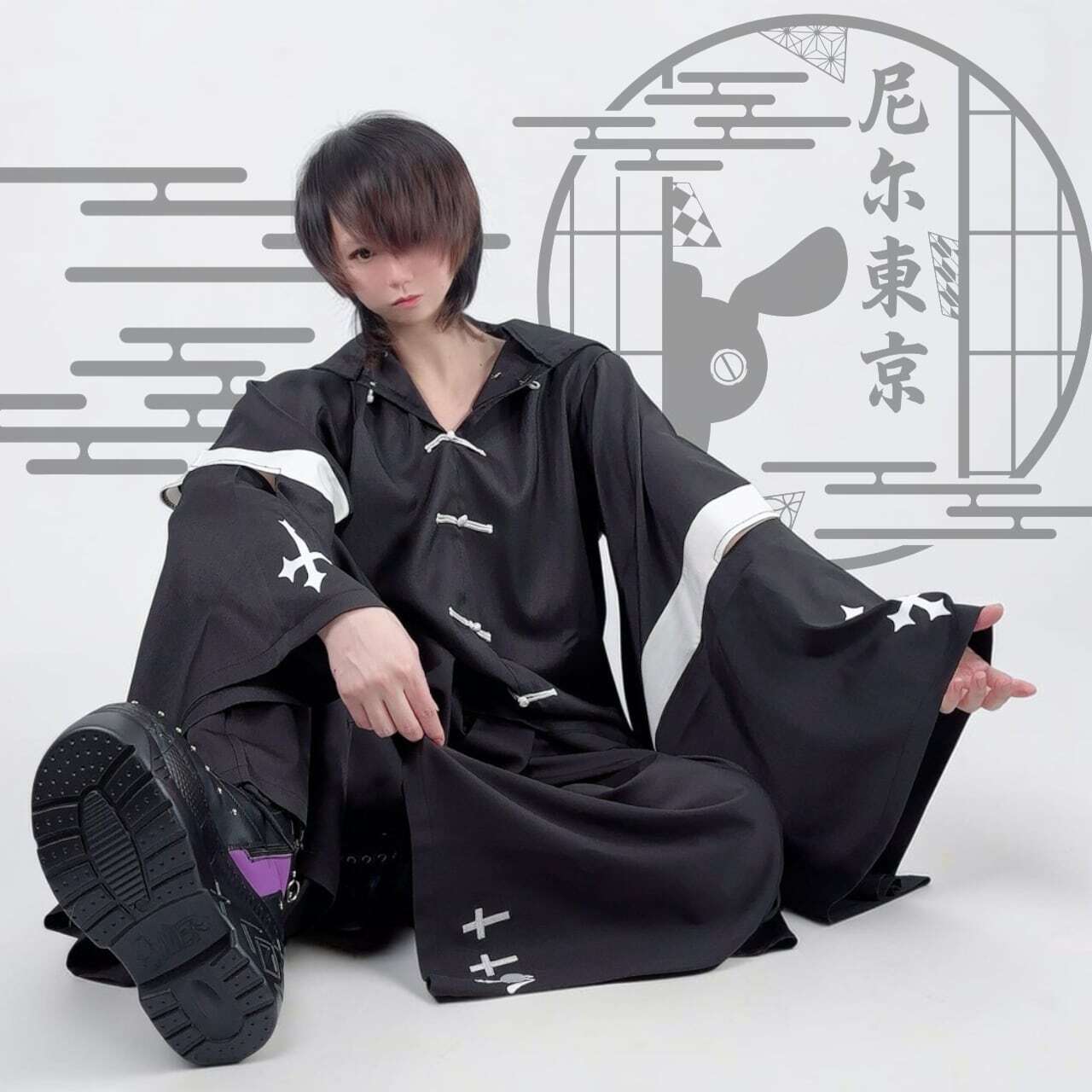 チャイナボタン和モードフーディートップス【尼尔東京】 | NIER CLOTHING
