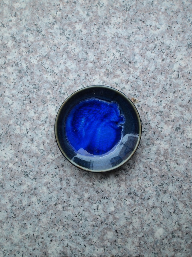 KILNOUT　豆皿／mamezara　navy-7（blue）【KIL-MZ-navy-7-BL】