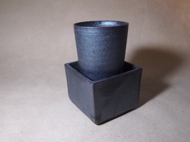 筒酒器と陶升セット