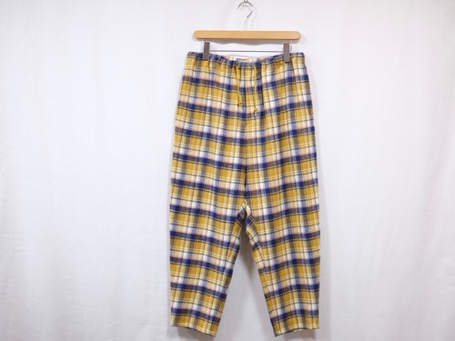 DIGAWEL” Sarrouel Pants① check Mustard”