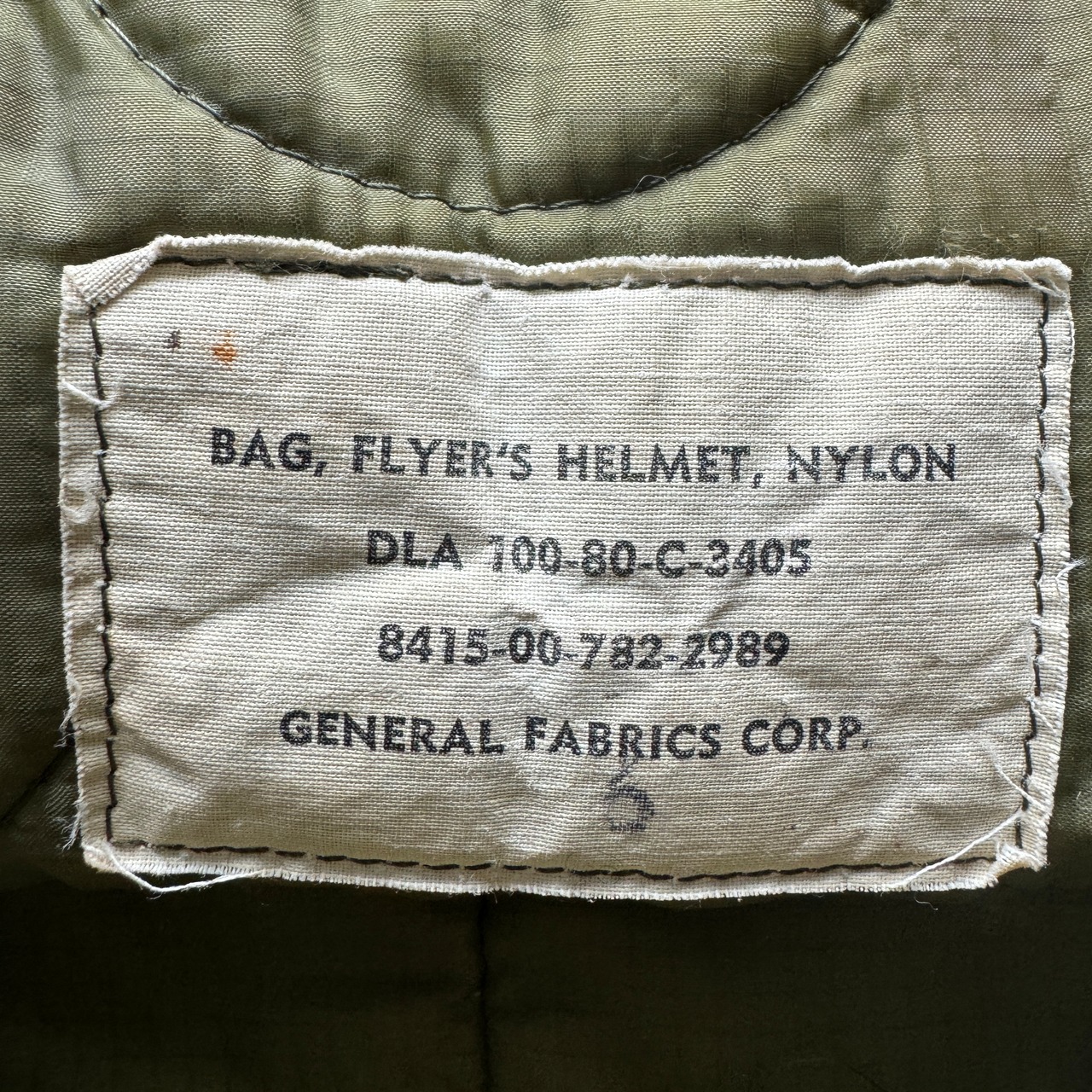 US Army ヘルメットバッグ 1980年製 80s 画像4