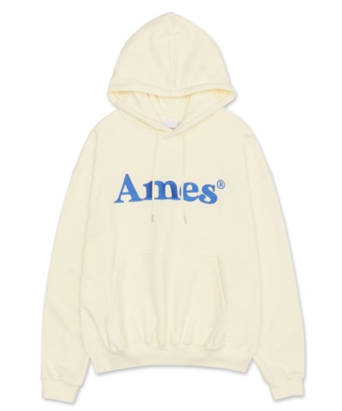 AMES-WORLDWIDE] BASIC LOGO HOODIE CREAM もごつ